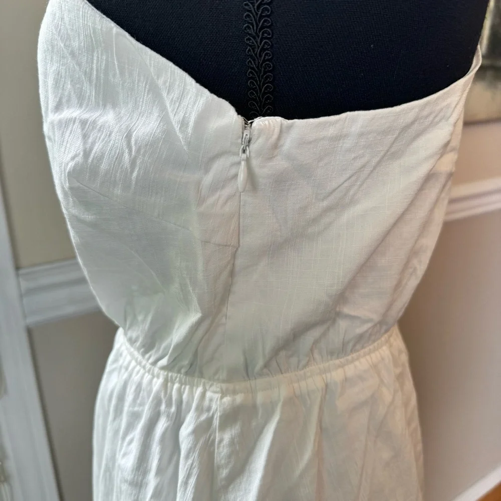 Altar'd State White One-Shoulder Mini Sundress Women’s Size Small‎